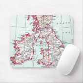 Tapis De Souris CARTE : ÎLES BRITANNIQUES, c1890 (Avec souris)