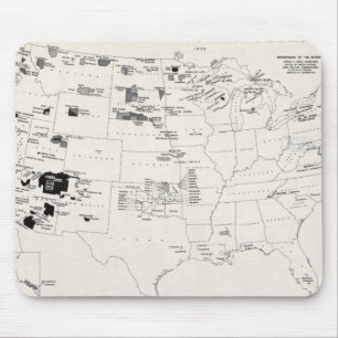 TAPIS DE SOURIS CARTE : INDIENS D'AMERIQUE 2