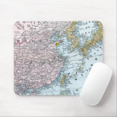 TAPIS DE SOURIS CARTE : L'ASIE DE L'EST, 1907 (Avec souris)