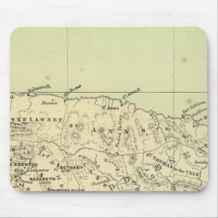 Tapis De Souris Carte lithographiée de la Jamaïque