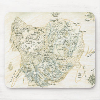 Tapis De Souris Carte marquée de Trino