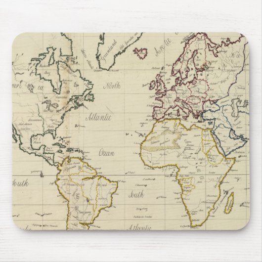 Tapis De Souris Carte mondiale (Devant)