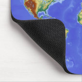 Tapis De Souris Carte mondiale géographique internationale (Coin)