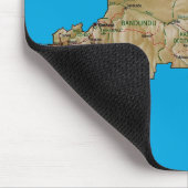 Tapis De Souris Carte Mousepad de Congo-Kinshasa (Coin)