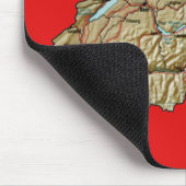 Tapis De Souris Carte Mousepad de la Suisse (Coin)