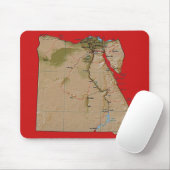 Tapis De Souris Carte Mousepad de l'Egypte (Avec souris)