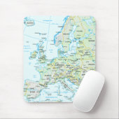 Tapis De Souris Carte Mousepad de l'Europe (Avec souris)
