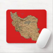 Tapis De Souris Carte Mousepad de l'Iran (Avec souris)
