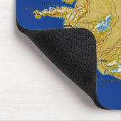 Tapis De Souris Carte Mousepad de l'Islande (Coin)
