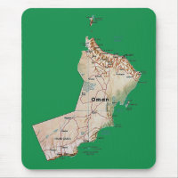 Carte Mousepad de l'Oman