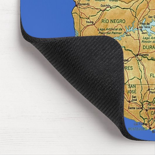 Tapis De Souris Carte Mousepad de l'Uruguay (Coin)