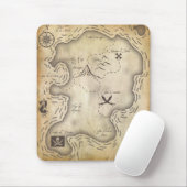 Tapis De Souris Carte Mousepad de pirate (Avec souris)