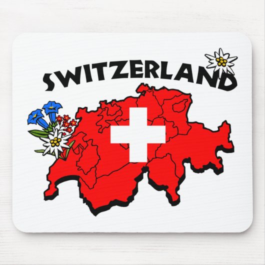 Tapis De Souris Carte Mousepad de Switz (Devant)