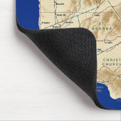 Tapis De Souris Carte Mousepad des Barbade (Coin)