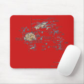 Tapis De Souris Carte Mousepad des Fidji (Avec souris)