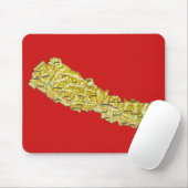 Tapis De Souris Carte Mousepad du Népal (Avec souris)