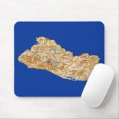 Tapis De Souris Carte Mousepad du Salvador (Avec souris)