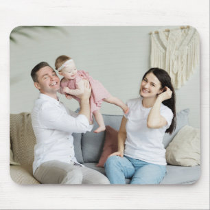 Tapis De Souris Carte photo personnalisée Happy Family personna