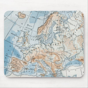 Tapis De Souris Carte physique de l'Europe (1916)