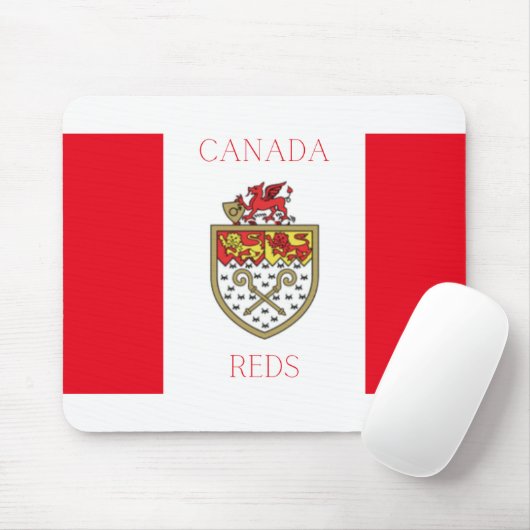Tapis De Souris Carte postale Canada Reds Wrexham FC (Avec souris)