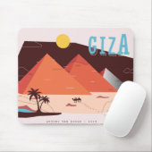 Tapis De Souris Carte postale de Pyramide (Avec souris)