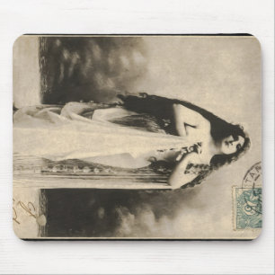 Tapis De Souris Carte postale Déesse Ethérée vintage