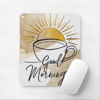 Tapis De Souris Carte postale Good Morning