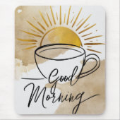 Tapis De Souris Carte postale Good Morning (Devant)