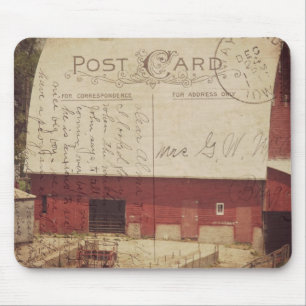 Tapis De Souris Carte postale numérique de Red Barn
