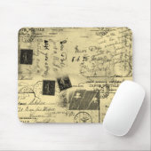 Tapis De Souris Carte postale vintage Mousepad (Avec souris)