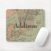 Tapis De Souris Carte précoce du Danemark et de la Suède (Avec souris)