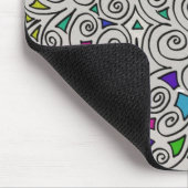 Tapis De Souris Carte Souris Avec Conception Abstraite (Coin)