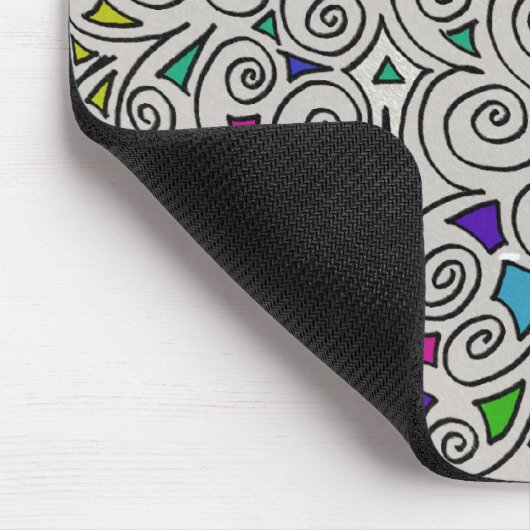 Tapis De Souris Carte Souris Avec Conception Abstraite (Coin)