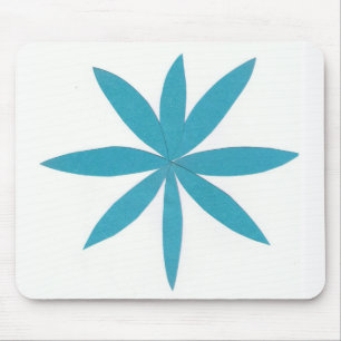 Tapis De Souris Carte souris avec étoile Turquoise