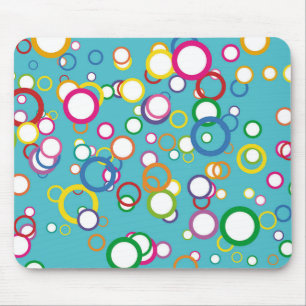 Tapis De Souris Carte souris Cercles colorés