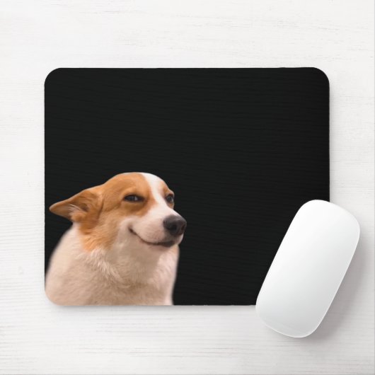Tapis De Souris Carte souris Corgi souriante (Avec souris)