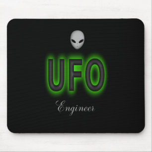 Tapis De Souris Carte souris de l'ingénieur UFO