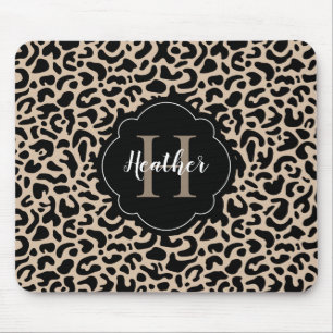 Tapis De Souris Carte souris Empreinte de léopard