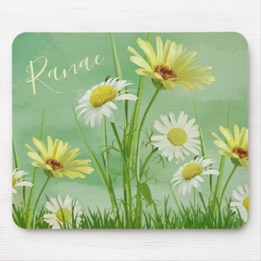 Tapis De Souris Carte souris fleur sauvage (Devant)