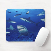 Tapis De Souris Carte souris requins (Avec souris)