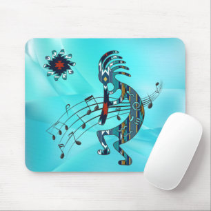 Tapis De Souris Carte souris Turquoise Kokopelli