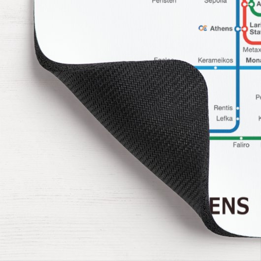 Tapis De Souris Carte souterraine Mousepad d'Athènes (Coin)