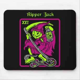 Tapis De Souris Carte Tarot Jack Ripper Halloween Décor Occulte Ho