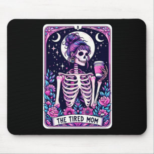 Tapis De Souris Carte Tarot Maman Fatiguée Skeleton Mothers Day Sk