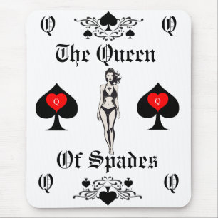 Tapis De Souris Carte Tarot Queen of Spades Thunder_Cove