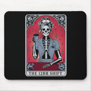 Tapis De Souris Carte Tarot Squelette Halloween 12 Heures Maj N
