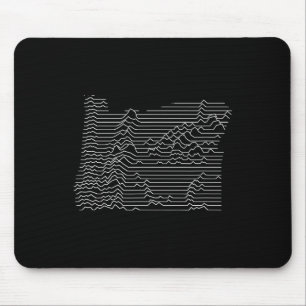 Tapis De Souris Carte topographique du relief de la chaîne de mont