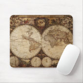 Tapis De Souris Carte vintage (Avec souris)