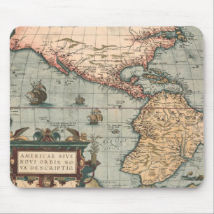 Tapis De Souris Carte vintage de l'Amérique du Nord