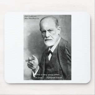Tapis De Souris Cartes Cadeaux etc. Amoureux Fou de Freud Citation